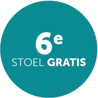 6e stoel gratis | Black Friday | Woonboulevard Poortvliet