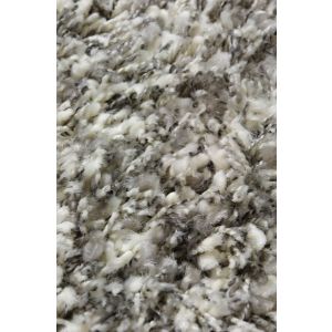 Karpet Twilight zilver/wit mix rond 160