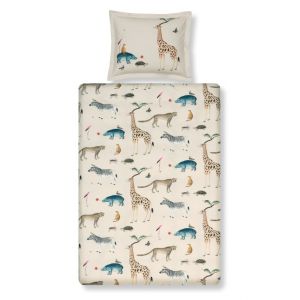 KIBB23101 WILD ANIMALS cream tan 189 140x200/220