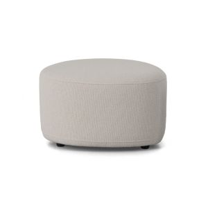 Hocker Stone Stof: Monzana (G) Natural 01 Poot: Zwart Kunststof 2,5 cm